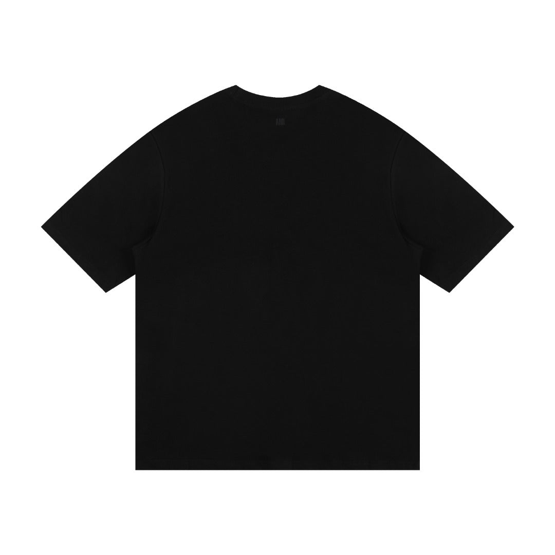AMI Paris Neutral Tones Unisex T-Shirt - Premium Cotton Tee