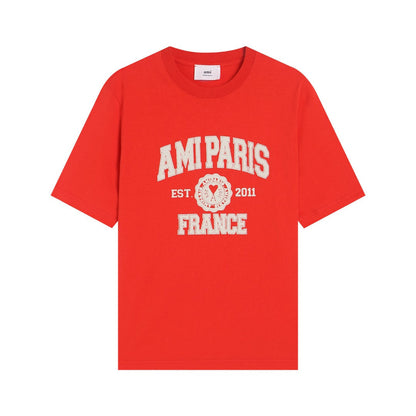 AMI Paris 2026 Unisex Short Sleeve T-Shirt - Premium Cotton