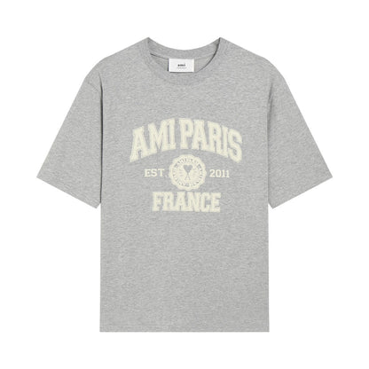 AMI Paris 2026 Unisex Short Sleeve T-Shirt - Premium Cotton