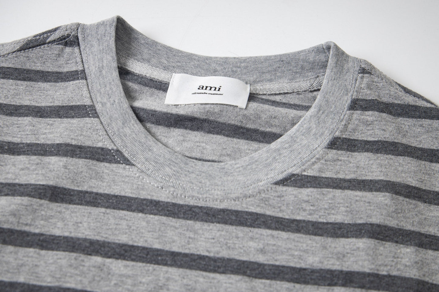 AMI PARIS Unisex Striped T-Shirt - Classic Cotton Tee