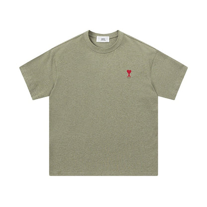 AMI PARIS Unisex T-Shirt - Premium Cotton Essential Tee