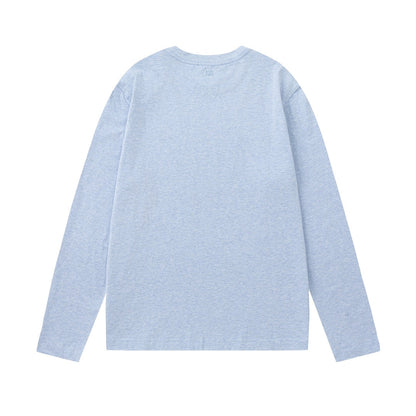 AMI PARIS Unisex Long-Sleeve T-Shirt - Premium Cotton Casual Tee